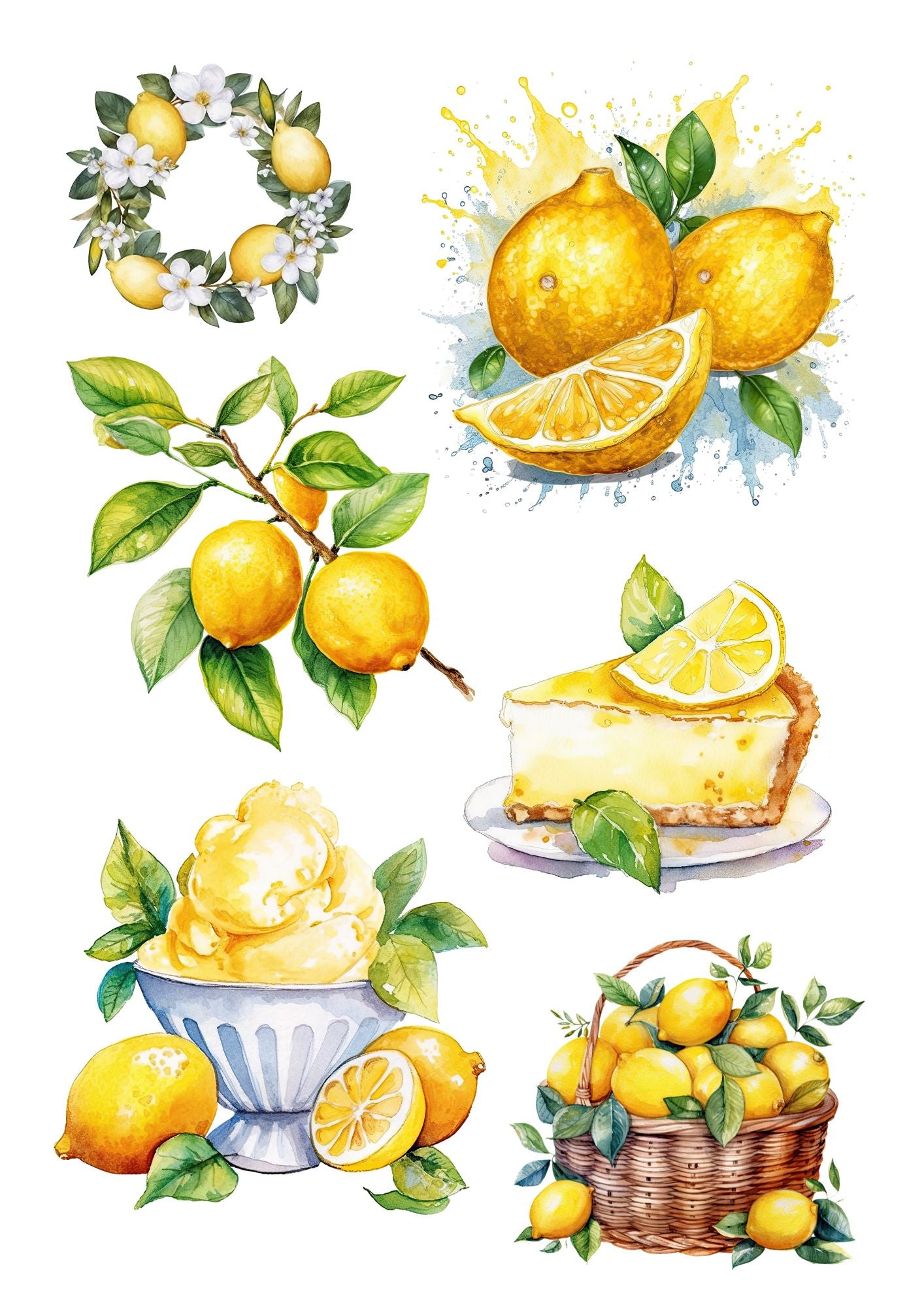 Láminas para Sublimación Limones