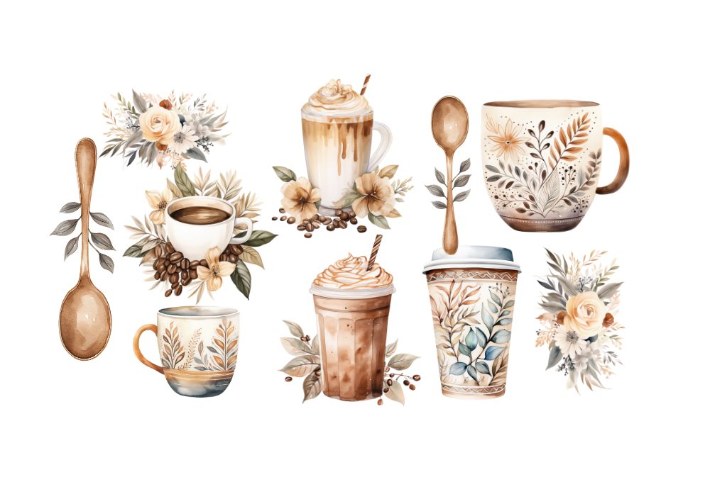 LAMINAS TRANSFER FOLRX 2 KOLETT ART CAFÉ, TÉ, COUNTRY, JARDÍN
