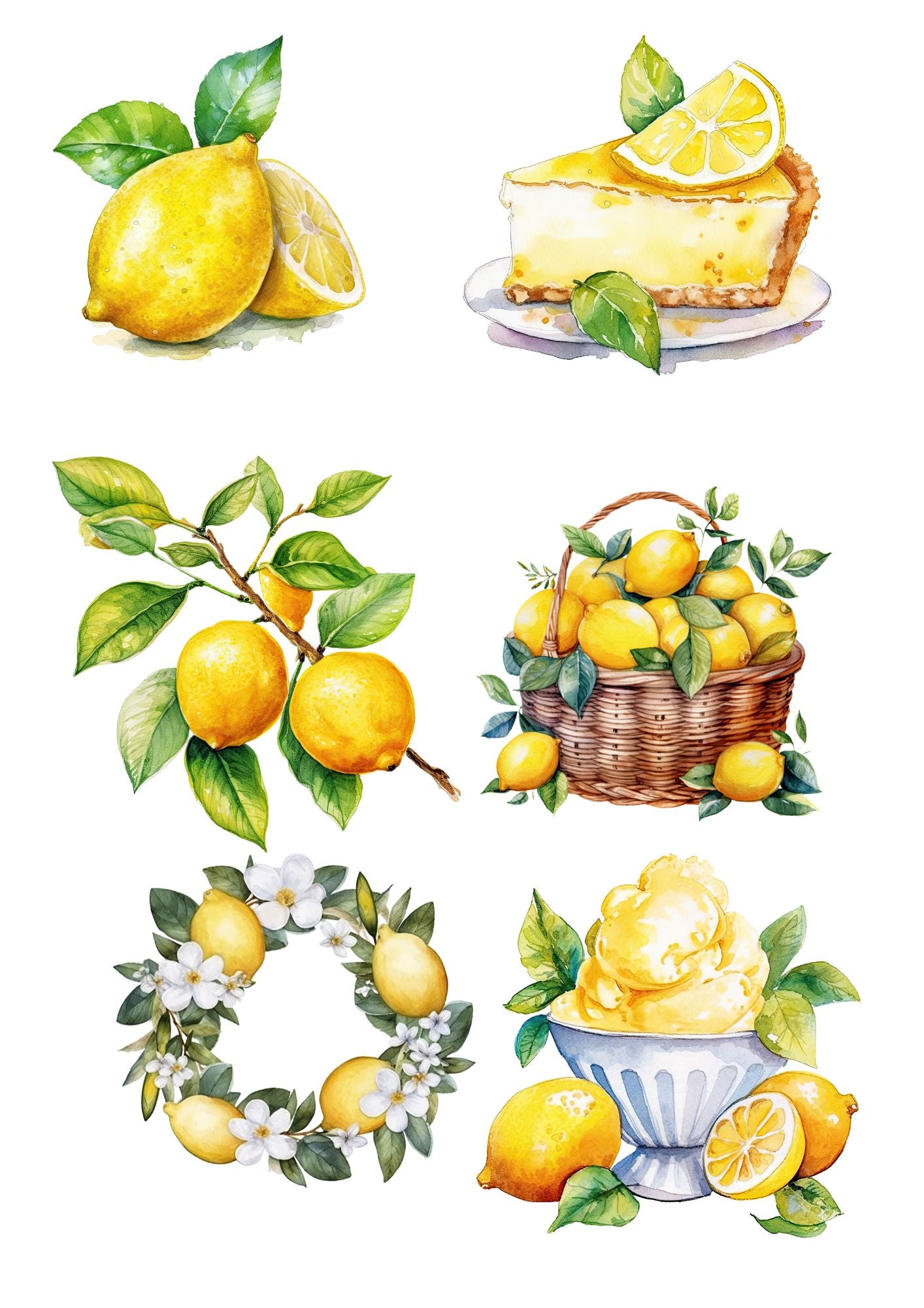 Láminas para Sublimación Limones
