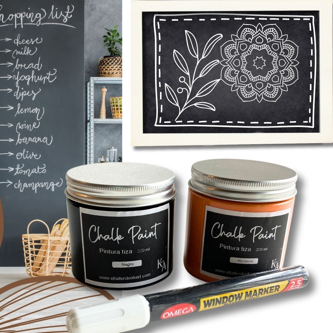 kit CHALK - BOARD - PIZARRÓN