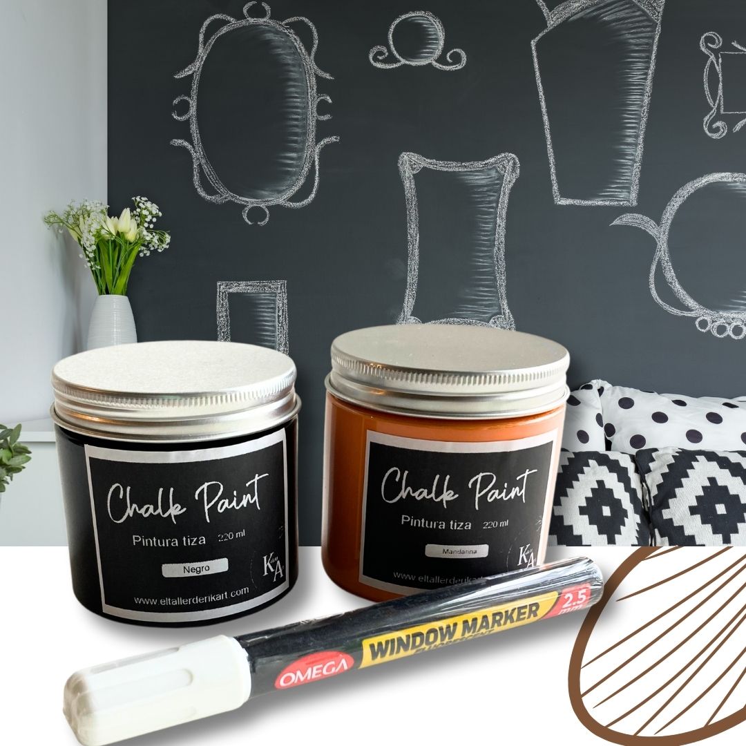 kit CHALK - BOARD - PIZARRÓN