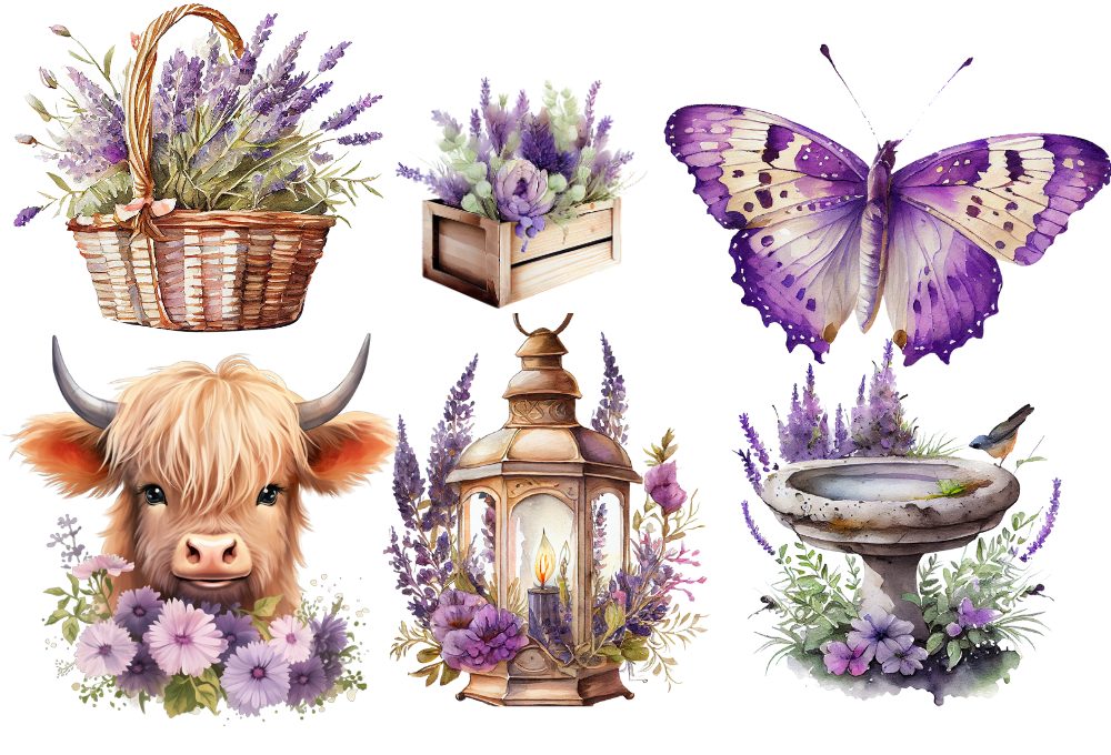 LAMINAS TRANSFER FOLRX 2 KOLETT ART CAFÉ, TÉ, COUNTRY, JARDÍN
