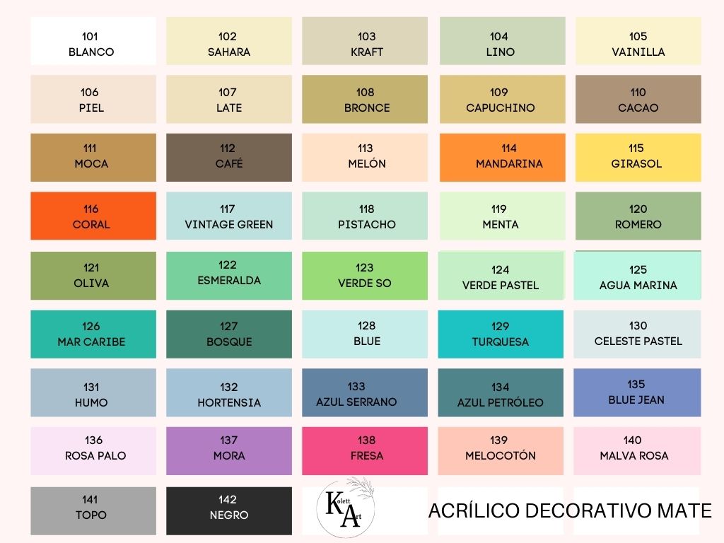 Pack 4- Acrílico Decorativo Mate