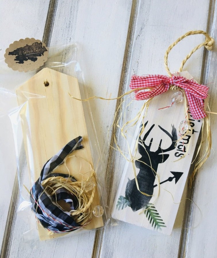 Tag navideño !! kit para hacer en casa.