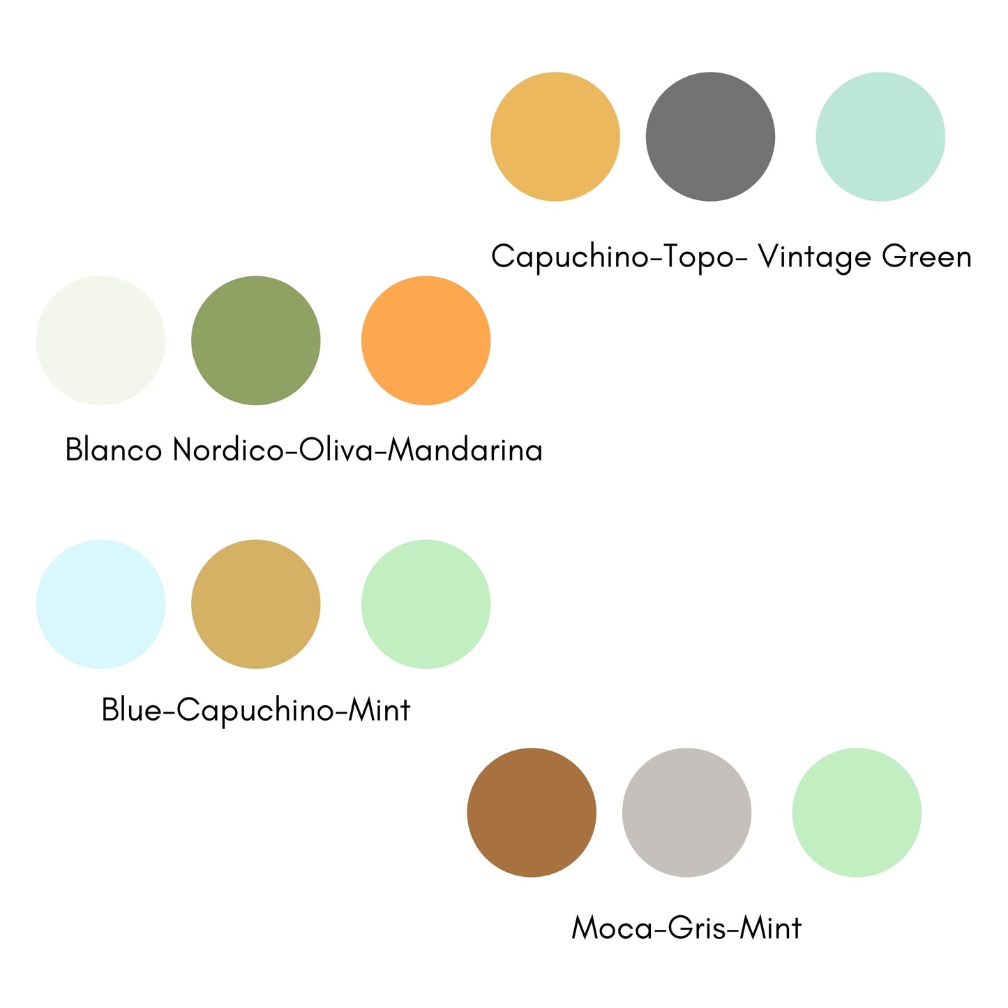 Pack 3 - 4 CHALK PAINT + PINCEL 6CM