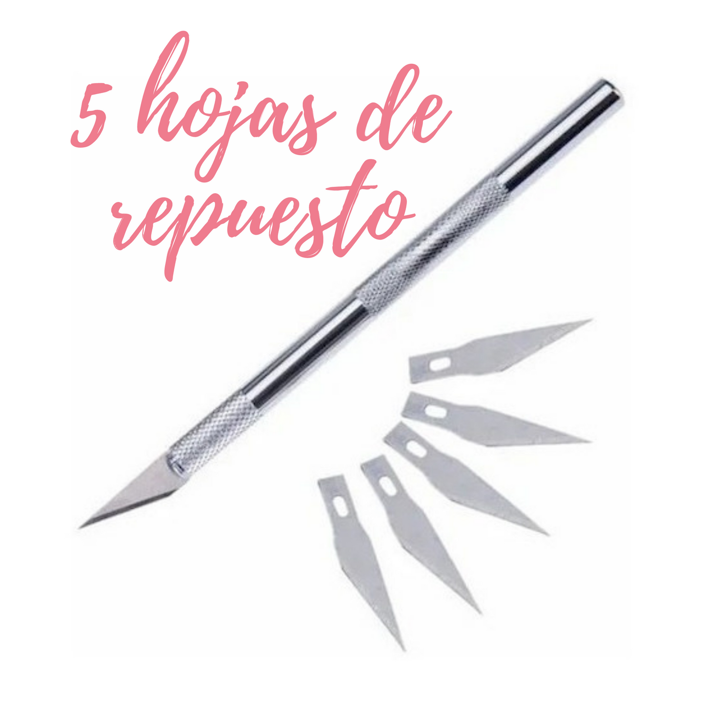 Cutter Cortante Bisturi + 5 Cuchillas De Repuesto Ibi Craft