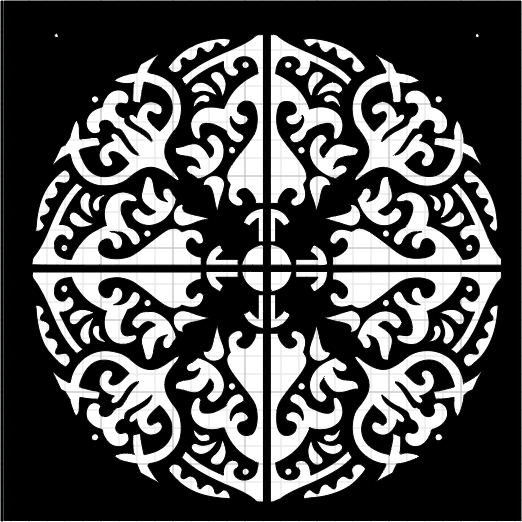 Stencil Mandala 007