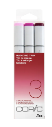 Copic Sketch Color Blending Trio Set 3 - Juego de 3 marcadores.
