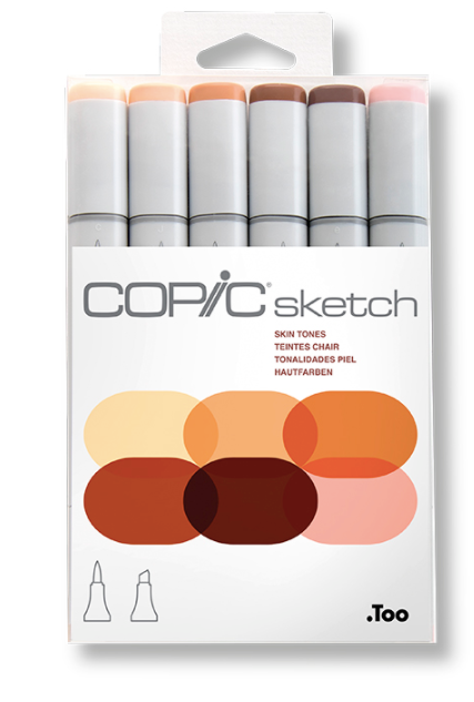 Copic Sketch  6 colores set Piel
