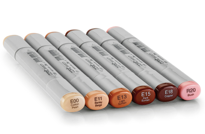 Copic Sketch 6 colores set Piel