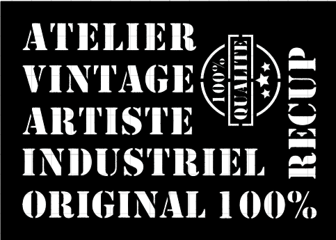 ST6-022 Stencil - Estencil - Plantilla Llaves vintage 14x22 media