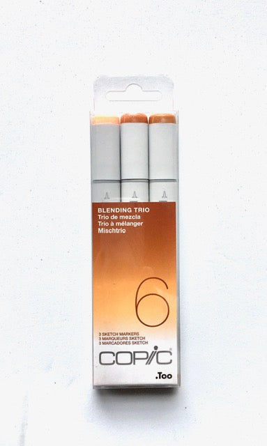 Copic Sketch Blending Trio Set 6- Juego de 3 marcadores