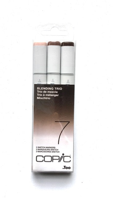 Copic Sketch Blending Trio Set 7 - Juego de 3 marcadores
