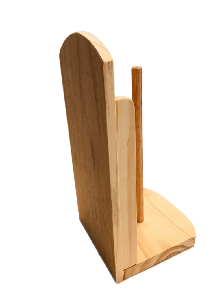 Porta rollo de madera