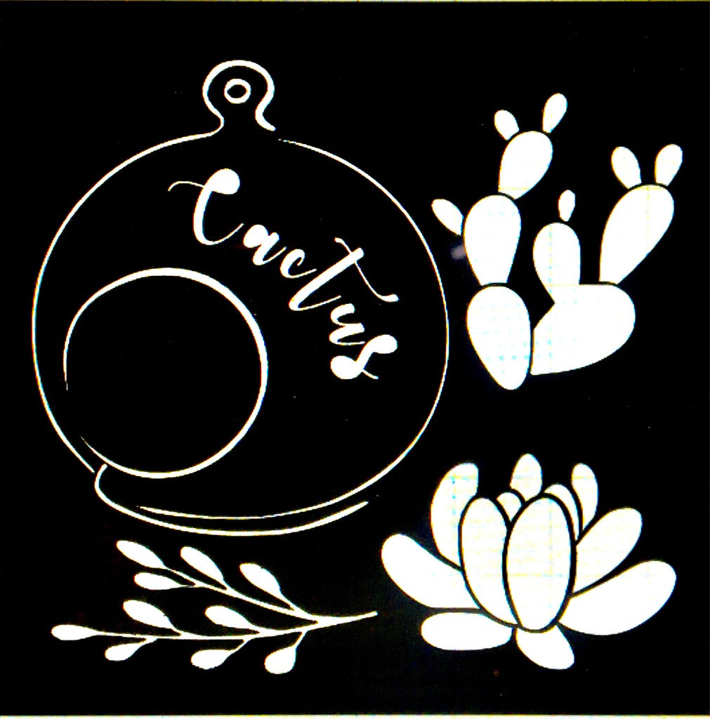 Stencil Botánicos a01