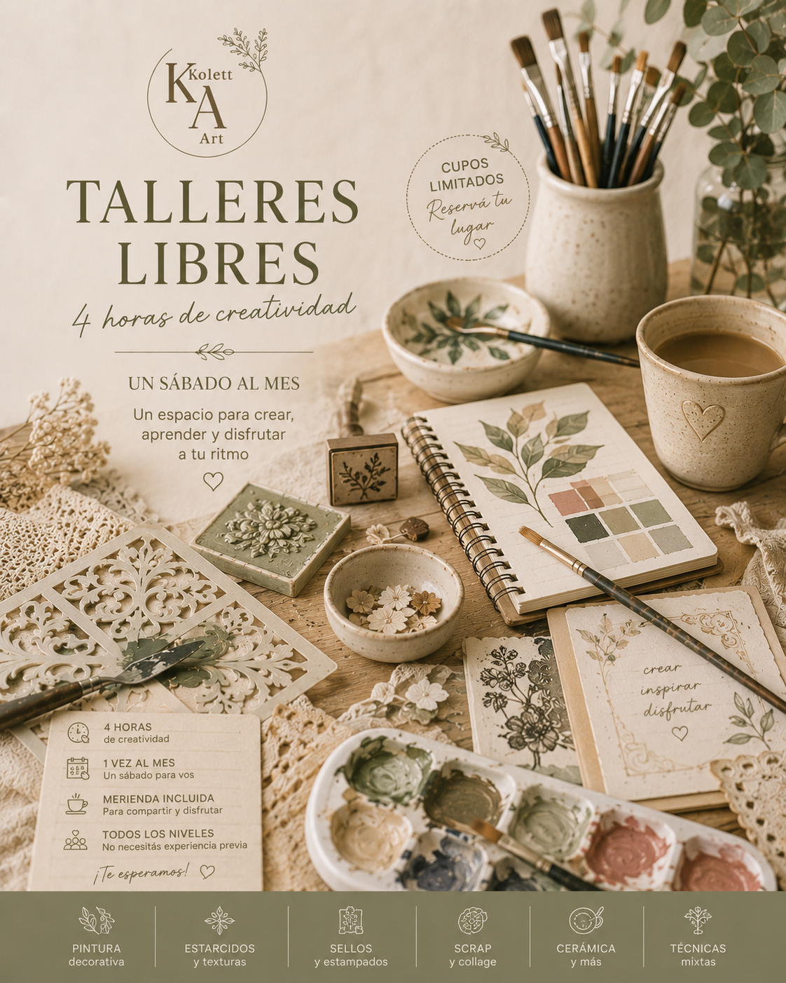 TALLERES LIBRES 4H UNA VEZ AL MES
