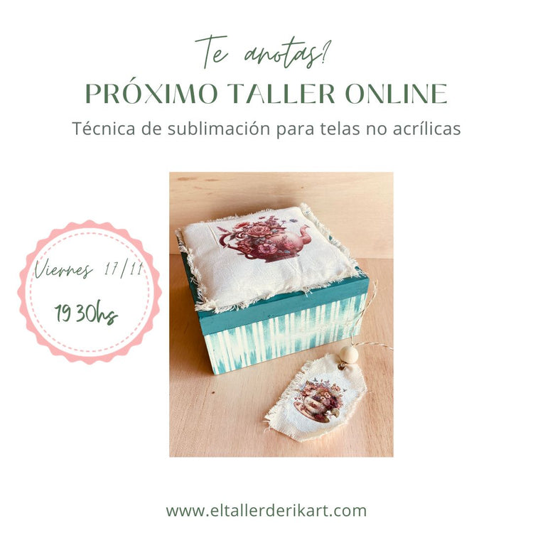 Próximo taller online !