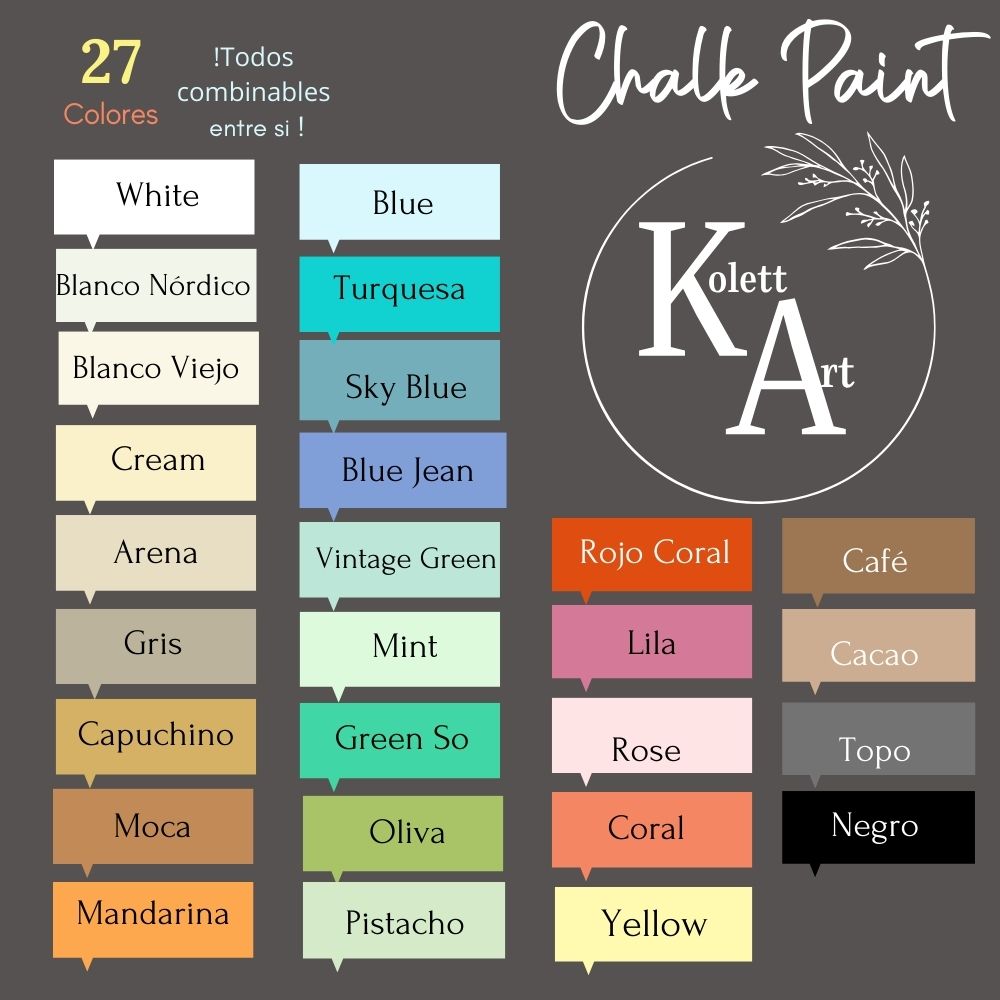 Chalk Paint-Pintura a la Tiza 220 ml.