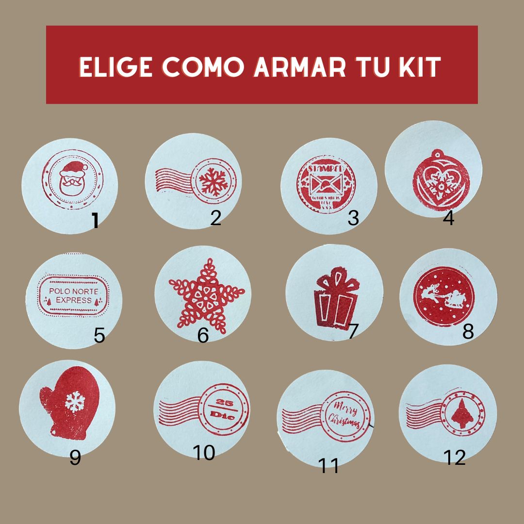 Kit   emprendedor sellos navidenos Kolett Art.