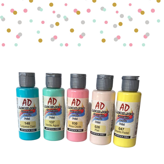 Acrílicos Decorativos-Acrylic Paint 60ml.