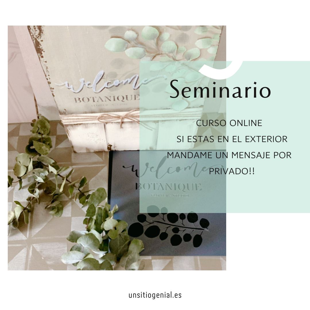 SEMINARIO ONLINE  PARA EL EXTERIOR  24 DE NOVIEMBRE 19:30 H  (CONSULTAR VALOR)