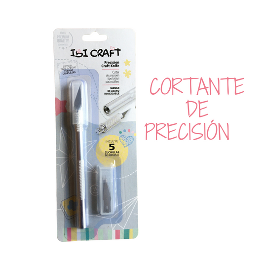 Cutter Cortante Bisturi + 5 Cuchillas De Repuesto Ibi Craft