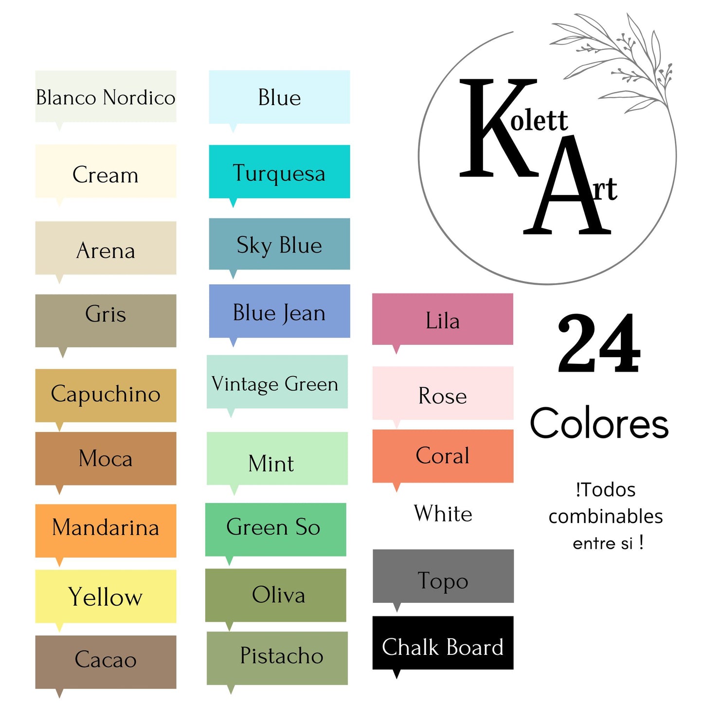 kit CHALK - BOARD - PIZARRÓN