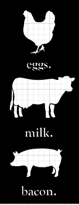 Stencil Carteles Kitchen Fram 048
