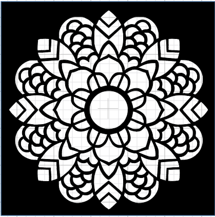 Stencil  Mandala 001