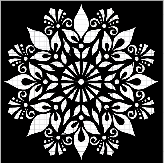Stencil  Mandala 009
