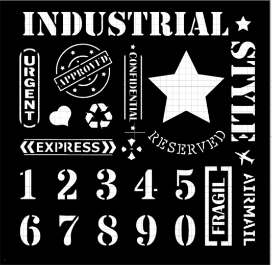 Stencil Carteles 048 a