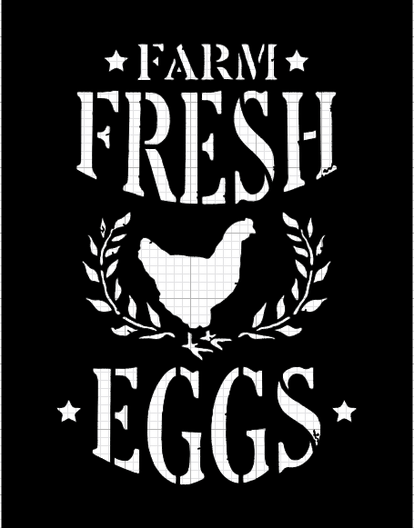Stencil Carteles Kitchen Farm c5