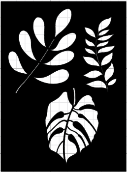 Stencil Botánicos 005b