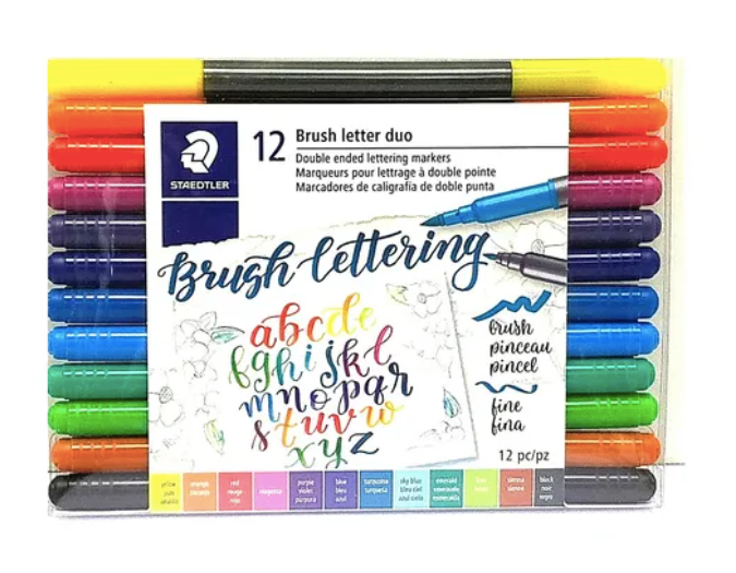 Brush Letering 12 marcadores doble punta STAEDTLER