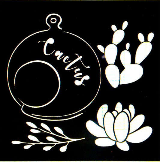 Stencil Botánicos a01